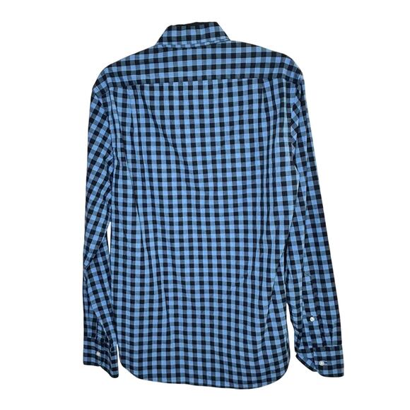 J. Crew Men's Blue & Black Flex Washed Button Down Slim Fit Shirt Size Small New - Picture 2 of 10